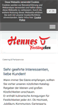 Mobile Screenshot of hennes-partyservice.de